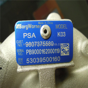 Turbo K03 per CITROEN C4 <span class=keywords><strong>PEUGEOT</strong></span> <span class=keywords><strong>3008</strong></span> Motore 1.6TDS3 9807375580 53039500160 - Product Image 4