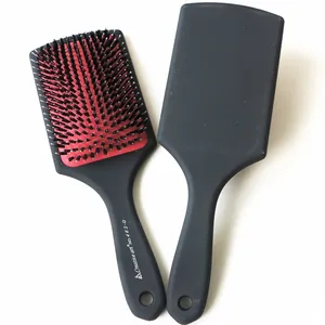 Professional Large Paddle Tangle Hairbrush Healthy Cushion Scalp Comb Plastic Paddle Brushヘアエクステンション用