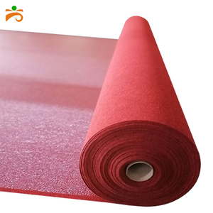 Tappeto <span class=keywords><strong>Runner</strong></span> per Camera da Letto in Fibra Sintetica Rossa con Design Semplice, Realizzato a Macchina - Product Image 5