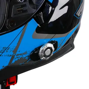 Eller serbest motosiklet riders konuşan motosiklet bluetooth kask FM Radyo ile