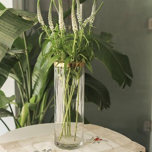 शादी Centerpiece लंबा स्पष्ट गिलास सिलेंडर फूलदान - Product Image 6
