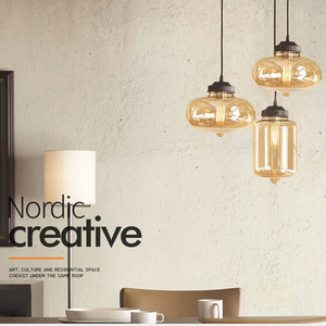 <span class=keywords><strong>Globe</strong></span> Décoration industrielle Luminaires à LED Cuisine Restaurant Nordic Modern Suspension Lustre en verre - Product Image 4