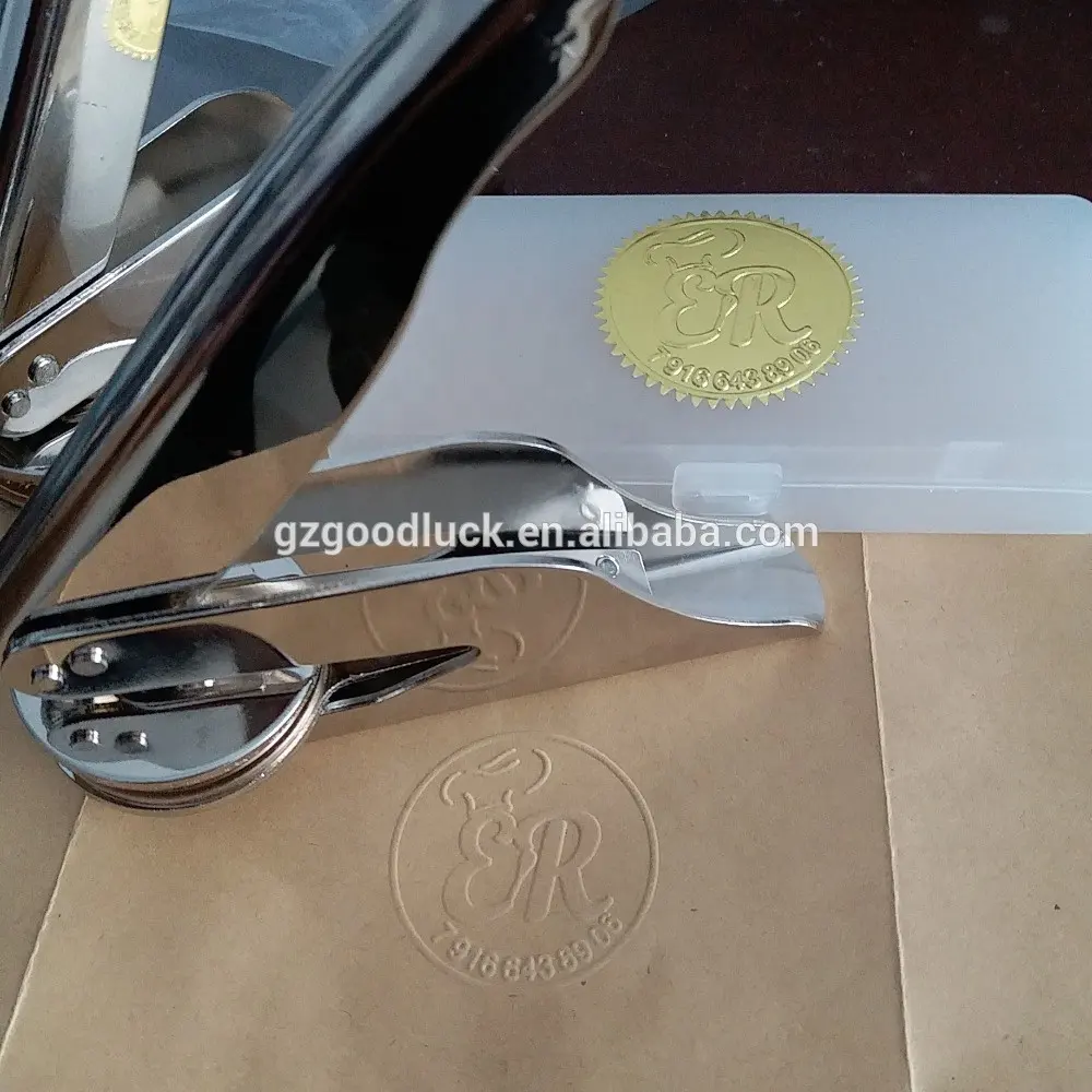 Custom hand tang zak embossing afdichting/Nieuwe gepersonaliseerde custom Officiële Seal Embosser