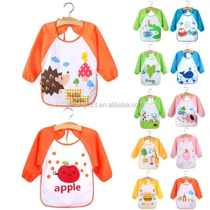 Children's Waterproof Oil-Proof Painting Clothes Cartoon-Style Bib Apron For Kids For Everyday Use In Kitchen Or Coffee Shop