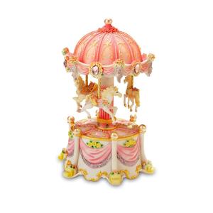 Polyresin Mini 3-Cavallo Rotante Figurine Il <span class=keywords><strong>San</strong></span> Francisco di Music Box - Product Image 1