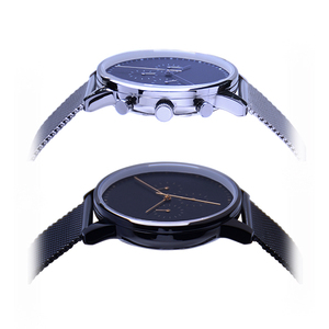 アクセレロジャパン多機能クロノ腕時計、ステンレススチールメッシュバンド腕時計 - Product Image 5