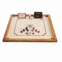 Wooden Carrom Board with Carrom Coin and Striker