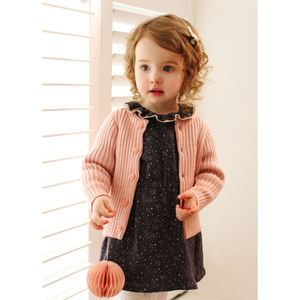 Haute qualité 100% coton Cardigan pull mode nouveau Design pour hiver rose fille <span class=keywords><strong>enfant</strong></span> pull - Product Image 1