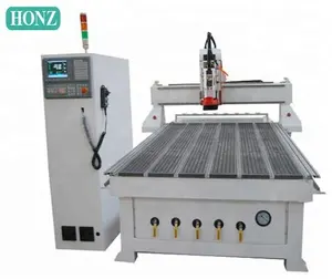 Nuovo 1325 HONZHAN testa di alesatura ATC router di cnc per la lavorazione del legno 3d router di cnc per legno (1300*2500mm) con servo yaskawa