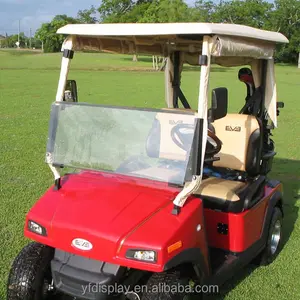 DOT Approved Getönte zusammen klappbare Golf wagen Windschutz scheibe, klare Club Car Präzedenzfall Windschutz scheibe TXT RXV