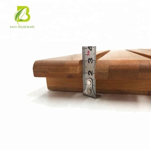 Rectangle Bamboo Bath <strong>Mat</strong> for <strong>Shower</strong> Natural Bamboo <strong>Wood</strong> Bath <strong>Mat</strong> - Bathroom Bathtub Accessories Bathmat - Product Image 5