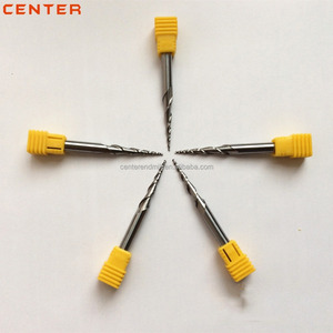 Broca de ranura de cono de 0,1mm, fresa de extremo cuadrado de carburo, brocas de freza cuadradas de cono cnc