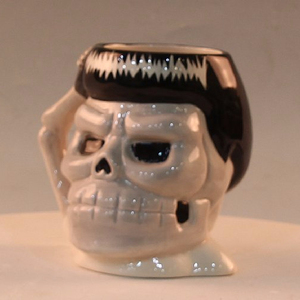 Tazza da Caffè in Ceramica Personalizzata Bianca e Nera per Halloween, Sicura per Alimenti, Adatta a Microonde e Lavastoviglie - Product Image 3