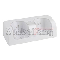 Station de charge Pour Nintend Télécommande Wii Double Chargeur Station D'accueil + 2x2800mAh Batteries