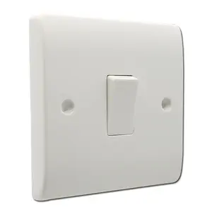 Hight quality bakelite material 1gang 2way switch white color electrical switch socket