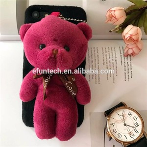 2017 vendita Calda del telefono mobile accessorio per la ragazza uso pelliccia di orso copertura del telefono mobile per il <span class=keywords><strong>iphone</strong></span> 6 s <span class=keywords><strong>plus</strong></span> caso - Product Image 4