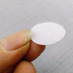 Изготовленный на заказ крюк и петля точечный <span class=keywords><strong>3</strong></span>/4 "20 мм самоклеящийся крюк и петля белая монета крюк петля с клейкой спинкой - Product Image 1