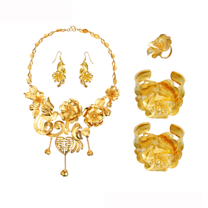 201809 xuping mode 24 k dubai bijoux en or grand costume de mariage bijoux de mariée ensembles - Product Image 1