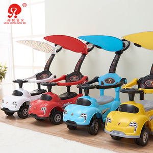 Passeggino Cavalcabile per Bambini in Plastica, Grande Macchina Cavalcabile per Bambini con Maniglia di Spinta - Product Image 5