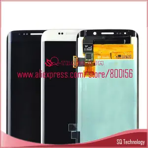 새로운 제품 삼성 갤럭시 S6 에지 lcd 화면 디지타이저 g9250 화이트/ 블루