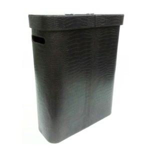 ถังซักผ้าหนัง PU ทรงสี่เหลี่ยมสีน้ำตาลขนาดใหญ่ - Product Image 6