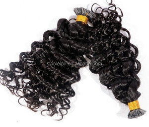 18 zoll 0,7 g natürliche farbe <span class=keywords><strong>i</strong></span> spitze menschliches haar verlängerung - Product Image 1