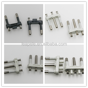 Es-102 Italia macho insertar CEI 4,0 MM 10A 2-pin 2-polo 2-punta Semi-aislado estándar para cables - Product Image 2