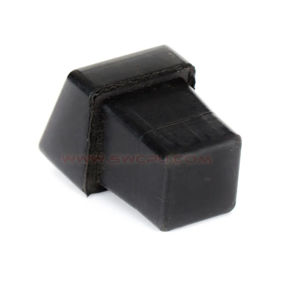 Custom 2 Inch Solid Silicone Rubber Stopper / Feet Manufacturers Rubber Tubing Plugs For Square Tubing