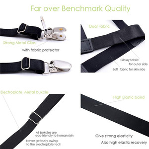 Ceinture élastique ajustable pour hommes, 1 pièce, ajustable et antidérapant avec verrouillage pour tenue de travail, beauté, <span class=keywords><strong>chemise</strong></span>, pinces, vente en gros - Product Image 4