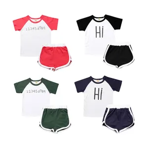 Various design stock baby boy girl clothing wholesale kids clothes vendor