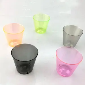 10 унций одноразовые неоновые цветные жесткие пластиковые стаканы