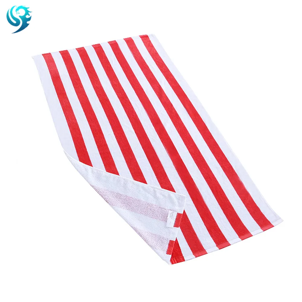 eco-friendly soft comfortable red cabana stripe beach towel target