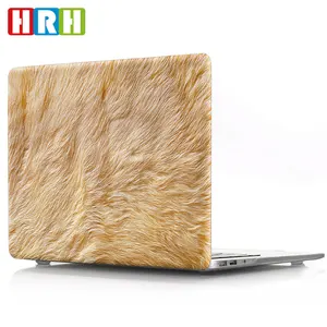 Casing Plastik Desain Bulu Laptop Cangkang Pelindung Karet untuk Macbook Air 11 Inci 13 A2141 M1 Laptop Casing Keras