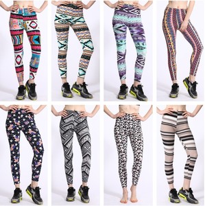 Commercio all'ingrosso 92% poliestere 8% spandex yummy doppio spazzolato OS TC più il formato burrosa super morbido personalizzata stampato leggings per le donne - Product Image 3