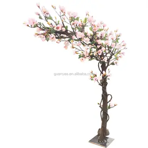 Height 2.5 m / Width 2 m Pink White Artificial Magnolia Tree