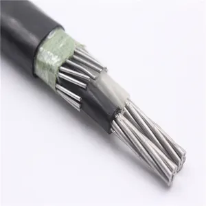 AA 8000 알루미늄 합금 도체 XLPE/PVC 동심원 케이블 2x6 + 6AWG, 2x4 + 4AWG