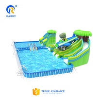 Parque acuático móvil inflable de elefante Popular de nuevo diseño, parque infantil al aire libre, Parque Acuático castillo hinchable para niños a la venta