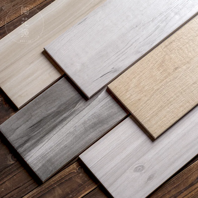 Homogéneas precio barato de madera piso de cerámica 3d de inyección de tinta azulejo de piso Interior azulejos de cerámica