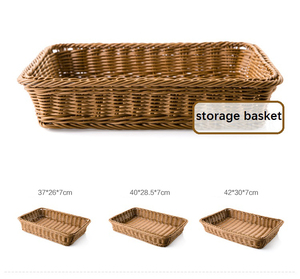 Bán Sỉ Nhà Cung Cấp Giỏ Mây Đan Bằng Liễu Gai Vuông Giỏ Mây Để Trưng Bày Trái Cây Cửa Hàng Đồ Nội Thất Gia Đình - Product Image 2