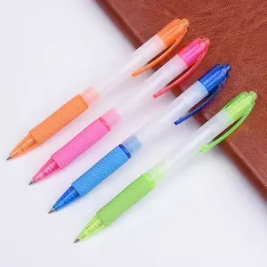 Bolígrafo de plástico con logo de lujo, bolígrafo en blanco de 0,7mm/1,0mm