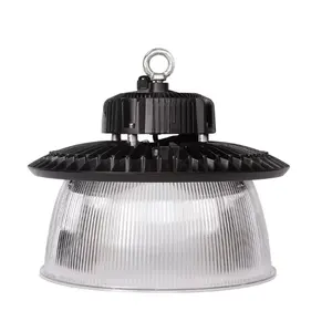 16 ''413mm 60 Grad transparenter PC-Außen licht reflektor für LED-UFO-Industrie-Highbay-Lampen schirm mit Boden abdeckung