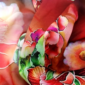 Tùy chỉnh poly vải bán buôn in Kỹ Thuật Số màu đen và đỏ thiết kế in may in vải - Product Image 3