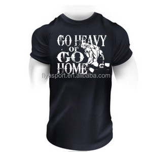 T-shirt da ginnastica da uomo con maniche corte in cotone 100% personalizzato - Product Image 4