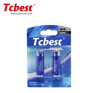 中国供应商 Tcbest 品牌 AA 电池，AA 电池