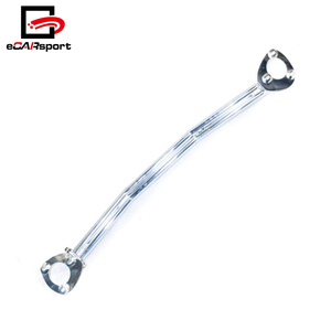 Pour BMW E46 Série 3 1999-2005 Barre de renfort avant en aluminium pour course automobile Barre de renfort supérieure avant pour tour de suspension de voiture (<span class=keywords><strong>2</strong></span> points) - Product Image 1