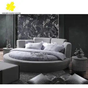Round fabric bed frame on sale Y04