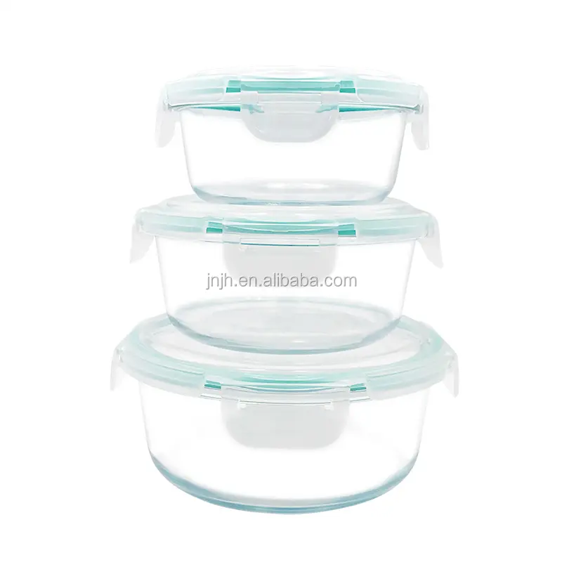 BPA free glass baby food container with snap lid Microwave safe baby food storage set lunch box value pack