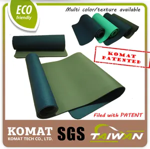 Garanderen 100% Tpe Gepatenteerde Dual Lagen Custom Eco Tpe Yoga Oefening Mat