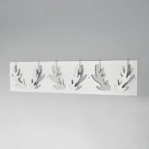 Fashionable White Color 4 Useful Wall Mounted Hooks - Product Image 1