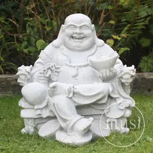 Tamaño de la vida tallado de piedra estatua de Buda que significa